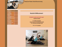 Tablet Screenshot of bodycare-pilates.de